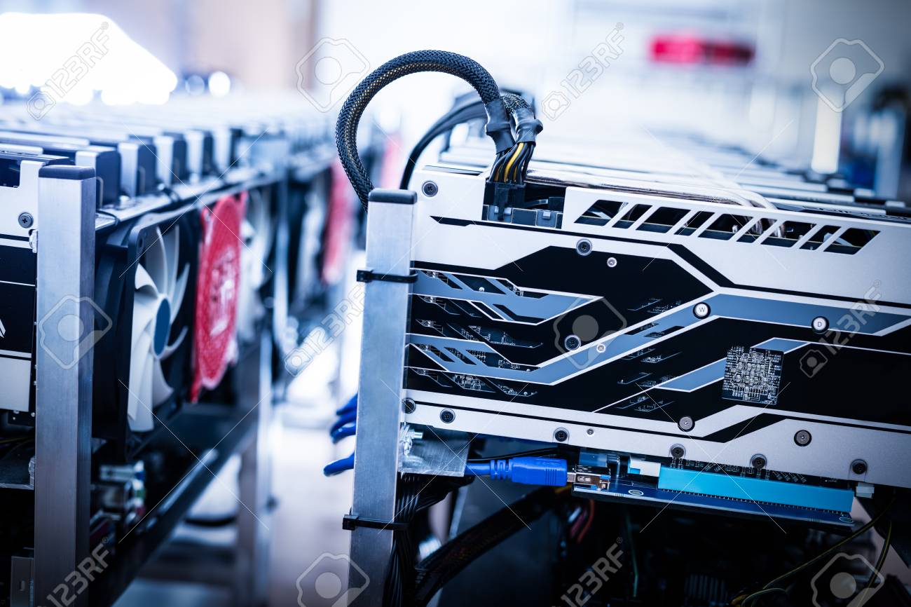 Electronic Miner From A Cryptocurrency Industry Bitcoin Mining - 